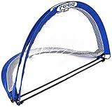 PUGG 4 Foot Pop Up Soccer Goal - Portable Training Futsal Football Net - The Original Pickup Game Goal (Two Goals & Bag)