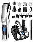 Ufree Beard Trimmer for Men, Waterproof Electric Razor for Nose, Body, Face and Mustache, Cordless Hair Clippers Shavers for Men Grooming Kit, Gifts for Men Husband Father