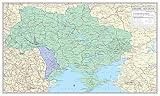 Cool Owl Maps Ukraine, Moldova Wall Poster - Paper