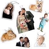 50 Custom Car Air Fresheners in Bulk Personalized Car Decor Accessories Scents Air Freshener with Couple/Portraits/Pets/Baby Photo Picture Profile (option1：50pcs)