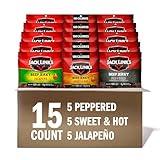 Jack Link's Beef Jerky Bold Variety Pack – Includes Sweet & Hot, Jalapeño and Peppered Beef Jerky, Bulk Beef Snack Pack, 11g-12g of Protein, Made with 100% Beef – 1.25 Oz (Pack of 15)