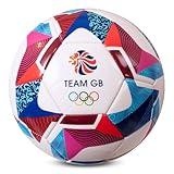 Hy-Pro Officially Licensed Team GB Football Size 5- Olympics, Paris, 2024, Aero Design, Ball, Great Britan, Training, Match, Merchandise, Collectible for Kids and Adults