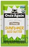 Once Again Organic Creamy Sunflower Butter - 1.15oz Squeeze Packs, 10 Count - Lightly Salted & Sweetened - Peanut Free, USDA Organic, Gluten Free Certified, Vegan, Kosher