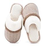 Cozy Slippers for Women Indoor and Outdoor Fuzzy House Shoes with Memory Foam Anti-Skid Sole Gifts for Women Mom Girlfriend Ladies