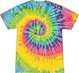 Colortone 100% Cotton Pigment Tie Dye T-Shirt for Women and Men, X-Large, Saturn