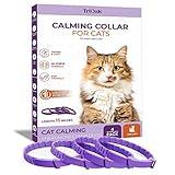 TriOak 4 Pack Calming Collar for Cats, Cat Calming Collar, Calming Pheromone Collar for Cats, Cat Pheromone Collar, Cat Calming Collar for Anxiety, Efficient Relieve Anxiety Stress (Purple)