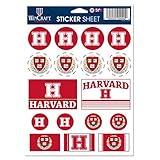 Wincraft NCAA Harvard College Vinyl Sticker Sheet, 5" x 7"