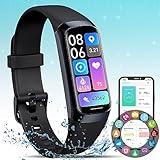 Activity Fitness Tracker for Men Women,Smart Watch with Blood Pressure Monitor Heart Rate Sleep Monitor IP67 Waterproof Step Counter Calorie Tracker Watch Pedometer Health Watch for Android iOS Phones