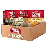 Kellogg's Town House Crackers, Party Snacks, Party Pack, Variety Pack (4 Boxes)