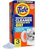 Washing Machine Cleaner by Tide, Washer Machine Cleaner with Oxi for Front and Top Loader Washer Machines, Deep Cleaning Odor Eliminator, 3 Month Supply