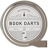 Stellar Factory Book Darts: Thin Stainless Steel Mini Bookmarks - 50 Count