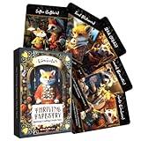 Thriving Tapestry Oracle Deck – Creativity & Spiritual Crafting Guidance by Foxes & Raccoons, 40 Cards with Gold Foil, Exclusive Digital Content – Designed for Creative Minds & Spiritual Seekers