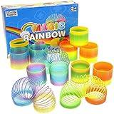 12 Pack Magic Rainbow Springs | Classic Novelty Colorful Rainbow Toy Assorted Bulk | Birthday Party Favors, Bag Fillers, Gift | Birthday Party Favors, Bag Fillers, Gift for Kids (1 Dozen) (3 Inches)