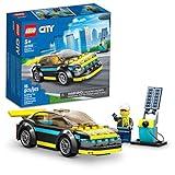 LEGO City Electric Sports Car 60383, Toy for 5 Plus Years Old Boys and Girls, Race Car for Kids Set with Racing Driver Minifigure, Building Toys