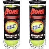 Penn Championship - Extra Duty Felt Pressurized Tennis Balls - (2 Cans, 6 Balls)