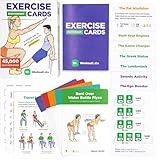 WorkoutLabs Exercise Cards: Bodyweight – Premium Home & Gym Workout Flash Cards Deck for Women and Men with 60 Exercises and 12 No Equipment Routines · Waterproof Plastic Fitness Flashcards