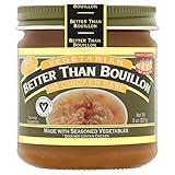 Better Than Bouillon Vegetarian No Chicken Base, Made with Seasoned Vegetables, Certified Vegan, Makes 9.5 Quarts of Broth, 38 Servings, 8 OZ Jar (Pack of 1)