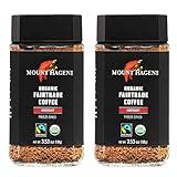 Mount Hagen 3.53oz Organic Freeze Dried Instant Coffee - 2 pack | Eco-friendly Coffee Made From Organic Medium Roast Arabica Beans | Fair-Trade Coffee Instant [2 x 3.53oz Jar]