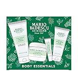 Mario Badescu Best of Body Essentials 4 Piece Kit, Skincare Gift Set Includes Lip Balm, Coconut Body Scrub, Coconut Body Butter & Special Hand Cream With Vitamin E