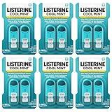 Listerine Cool Mint Pocketmist, Oral Care Mist for Fresh Breat, Kills 99% of Bad Breath Germs, Cool Mint Flavor, 0.26 Fl Oz - 2 Count, Pack of 6