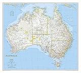 National Geographic Australia Wall Map - Classic (30.25 x 27 in) (National Geographic Reference Map)