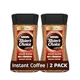 NESCAFÉ Taster's Choice Instant Coffee Light Medium Roast, House Blend, 2 Jars (7 Oz Each)