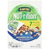 PLANTERS NUT-rition Wholesome Nut Mix, Mixed Nuts with Cashews, Almonds and Macadamia Nuts, Flavored with Sea Salt, Plant-Based Protein, Individual Nut Packs, After School Snack, 7.5oz (7 Count)