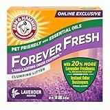 Arm & Hammer Forever Fresh Clumping Cat Litter Lavender, MultiCat 18lb With 20% More Lavender Freshness, Pet Friendly With Essential Oils