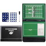 VolksRose Football Coaching Board, Double-Sided Magnetic Football Coach Marker Board, Football Coaches Clipboard with Dry Erase and Pen, Tactics Strategy Coach Board, Coaching Equipment Accessories