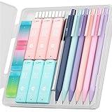 Four Candies Cute Mechanical Pencil Set, 6PCS Pastel Mechanical Pencils 0.5 & 0.7mm with 360PCS HB Pencil Leads, 3PCS Erasers and 9PCS Eraser Refills, Aesthetic Mechanical Pencils for Girls Writing