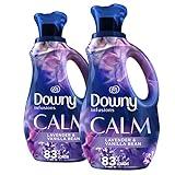 Downy Infusions Laundry Fabric Softener Liquid, CALM, Lavender and Vanilla Bean Scent, 56 fl oz (Pack of 2)