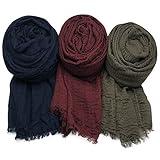 Women Scarf Shawl for All Season 3PCS Scarve Wrap Scarve B.