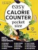 Easy Calorie Counter Book: Pocket-Sized Guide With Food Calorie Lists