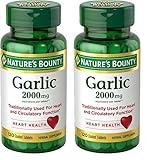 Nature's Bounty Odor Free Garlic 2000 mg, 120 Count (Pack of 2)