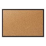 Quartet Cork Board, Bulletin Board, 2' x 1.5' Corkboard, Black Frame (2301B)