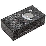 Bits and Pieces - Soaring Cranes Secret Puzzle Box - Wooden Money Box Brainteaser - 10 Step Solution Brain Game