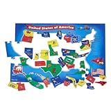 Melissa & Doug USA Map Floor Puzzle - 51 Pieces (2 x 3 feet) - FSC Certified