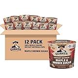 Quaker Instant Oatmeal Express Cups, Maple & Brown Sugar, 1.69 Ounce (Pack of 12)