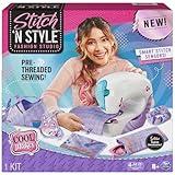 Cool Maker, Stitch ‘N Style Fashion Studio, Pre-Threaded Sewing Machine Toy with Fabric and Water Transfer Prints, Arts & Crafts Kids Toys for Girls