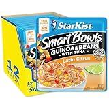 StarKist Smart Bowls Latin Citrus, 4.5 oz Pouch (Pack of 12) – Features Quinoa & Beans with Wild Caught Tuna