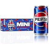 Pepsi Wild Cherry Cola Soda Pop Mini Cans, 7.5 Ounce Mini Cans (10 Pack) (Packaging May Vary)​