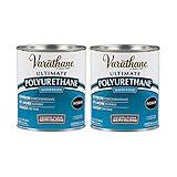 Varathane 200141H-2PK Water-Based Ultimate Polyurethane, Quart, Semi-Gloss Finish, 2 Pack