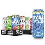 RYSE Up Supplements RYSE Fuel Sugar Free Energy Drink | Vegan Friendly, Gluten Free | Low Calorie | 200mg Natural Caffeine | 12 Pack (Variety Pack)