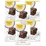 Simple Mills Chocolate Brownie Baking Mix, Made Of Almond Flour, Gluten Free, 12.9 Ounces (Pack Of 6)