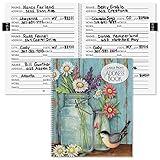 Current Large Print Jar Address Book by Susan Winget - Large Print Address Book, 56 Pages, Big 7 inch by 8-1/2 inch, Spiral-Bound, Easy Reading Legible Print Forms