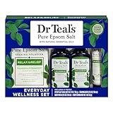 Dr Teal's Relax & Relief Bath Gift Set, Eucalyptus & Spearmint Essential Oil , 4 Piece