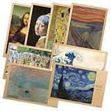 Quarterhouse Famous Paintings in History Poster Set, Art Classroom Learning Materials for K-12 Students and Teachers, Set of 9, 12 x 18 Inches, Extra Durable