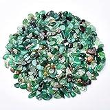 Halatool 2.2LB Green Pebbles 0.35"- 0.6" Natural Landscaping Pebbles Aquarium Gravel Decorative Polished Stone Suitable for Plants Home Decoration DIY Handmade Fish Tanks Vase Filler