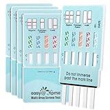 5 Pack Easy@Home 5 Panel Instant Drug Test Kits - Testing Marijuana (THC), COC, OPI 2000, AMP, BZO - Urine Dip Drug Testing - #EDOAP-754