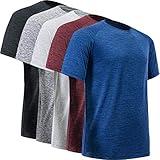 BALENNZ Workout Shirts for Men, Moisture Wicking Quick Dry Active Athletic Men's Gym Performance T Shirts X-Large